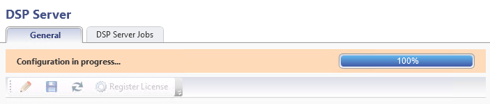 DSP Working Share Configuration Change screenshot